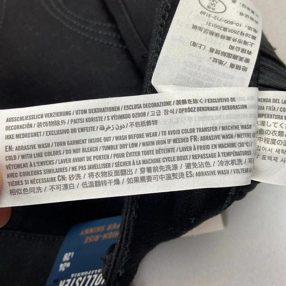 NWT Hollister High -Rise Super Skinny Black Jean Size 24 - Picture 6 of 10